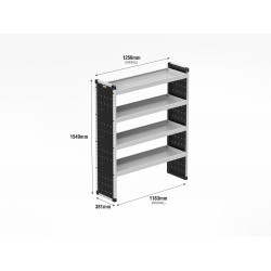 Trade Van Racking - Fiat Ducato 2006 on L2H2 - Bronze - Passenger's Side