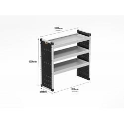 Trade Van Racking - Ford Transit Custom 2012 to 2023 L1H1 - Bronze - Passenger's Side Trade Van Racking - Ford Transit Custom 2012 to 2023 L1H1 - Bronze - Passenger's Side
