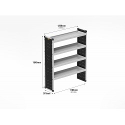 Trade Van Racking - Mercedes Sprinter 2018 on L2H2 - Bronze - Passenger's Side