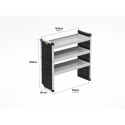 Trade Van Racking - Mercedes Vito 2015 on L2H1 - Bronze - Passenger's Side Trade Van Racking - Mercedes Vito 2015 on L2H1 - Bronze - Passenger's Side