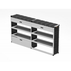 Trade Van Racking - Volkswagen Crafter 2017 on L3H2 - Gold - Driver's Side Trade Van Racking - Volkswagen Crafter 2017 on L3H2 - Gold - Driver's Side