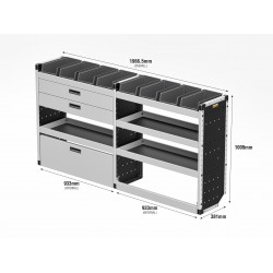 Trade Van Racking - Peugeot Expert 2016 on L2H1 - Gold - Full Kit Trade Van Racking - Peugeot Expert 2016 on L2H1 - Gold - Full Kit