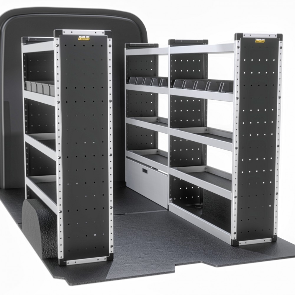 Trade Van Racking - Ford Transit 2014 on L2H3 - Silver - Full Kit