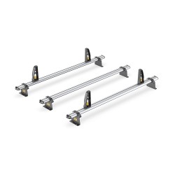 3x ULTI Bar+ Aluminium Roof Bars forFiat Doblo - VG173