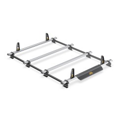 4x ULTI Bar+ System Aluminium Roof Bars for Nissan Primastar- VG182-SWB-4