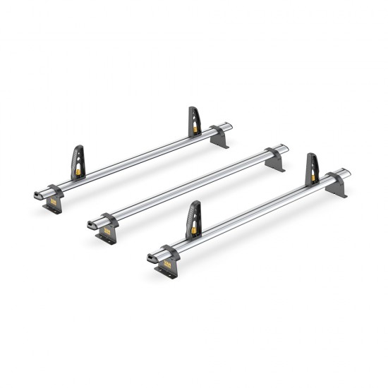 3x ULTI Bar+ Aluminium Roof Bars for Fiat Fiorino - VG270-3