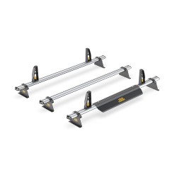 3x ULTI Bar+ Aluminium Roof Bars for Opel Vivaro - VG315-3
