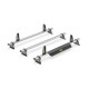 3x ULTI Bar+ Aluminium Roof Bars for Fiat Talento - VG315-3